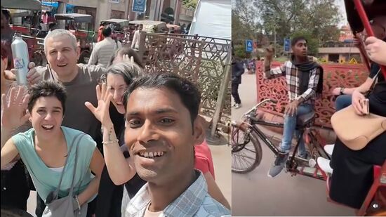 Meet Aslam, Old Delhi’s viral multilingual rickshaw puller