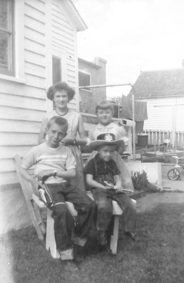 The author (lower right) with his siblings.
