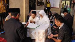 Cinta Uji Kehidupan, Aris dan Siti Resmi Menikah di Rutan Pringsewu