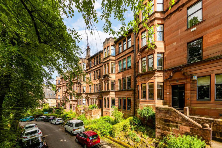 For sale: 'Exceptional' red sandstone 4-bedroom flat on one of Glasgow ...