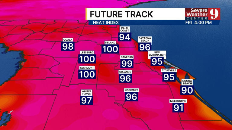 Central Florida to experience extreme heat and humidity this weekend