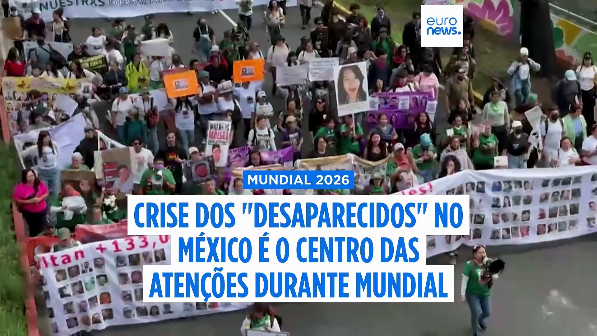 México: crise dos desaparecidos domina o Mundial de Futebol