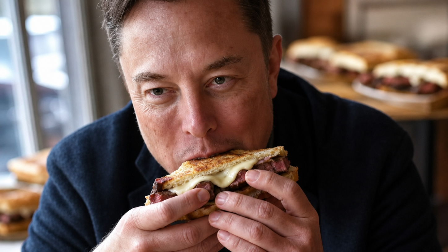 Elon Musk’s favorite food gets challenged by a rich prime steak sandwich