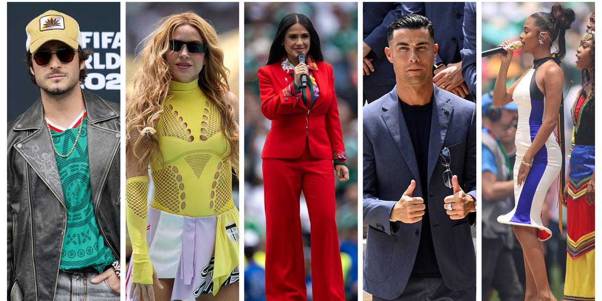 The FIFA World Cup opening game was filled with stars