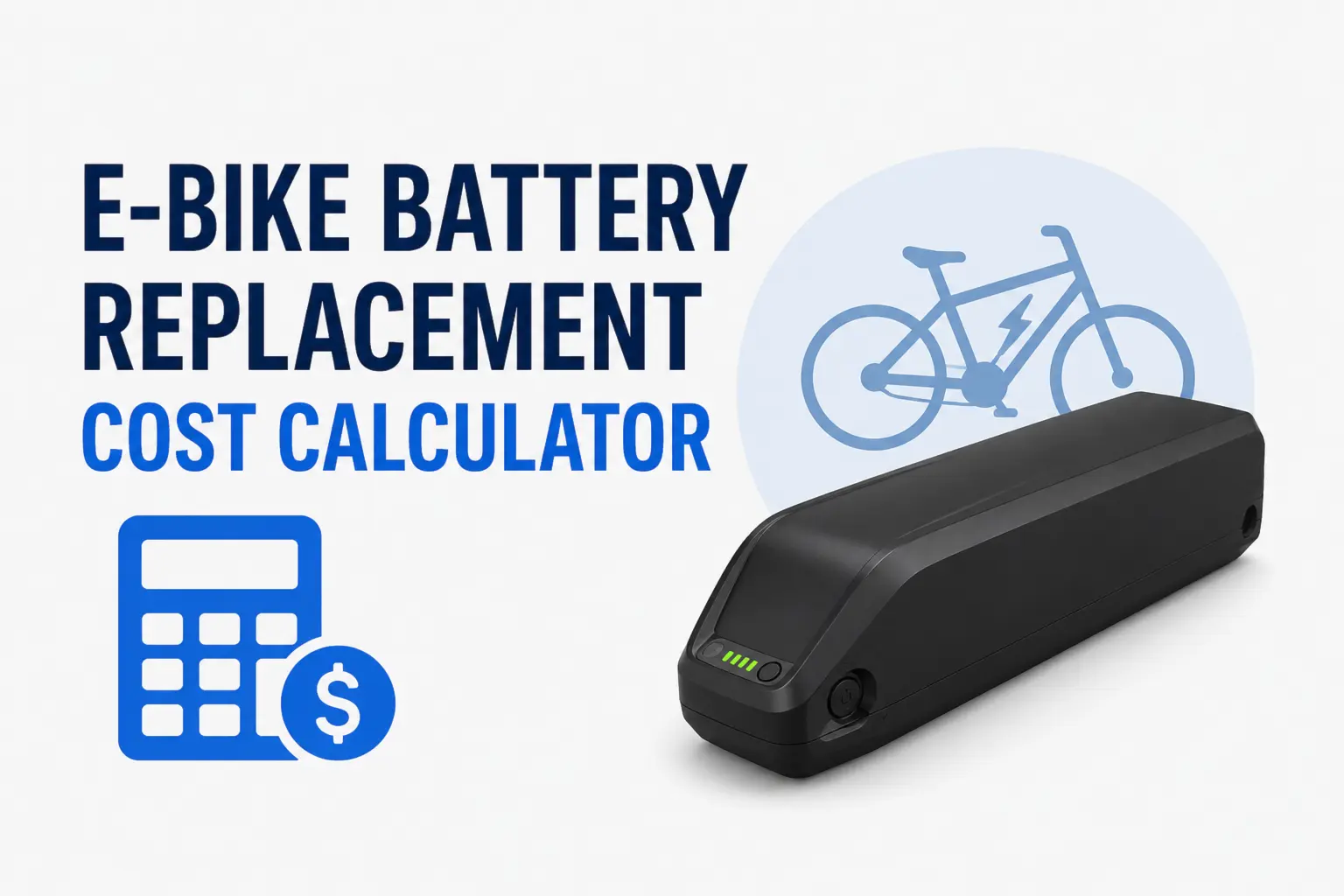 E-bike battery replacement cost calculator: Estimate your new battery cost