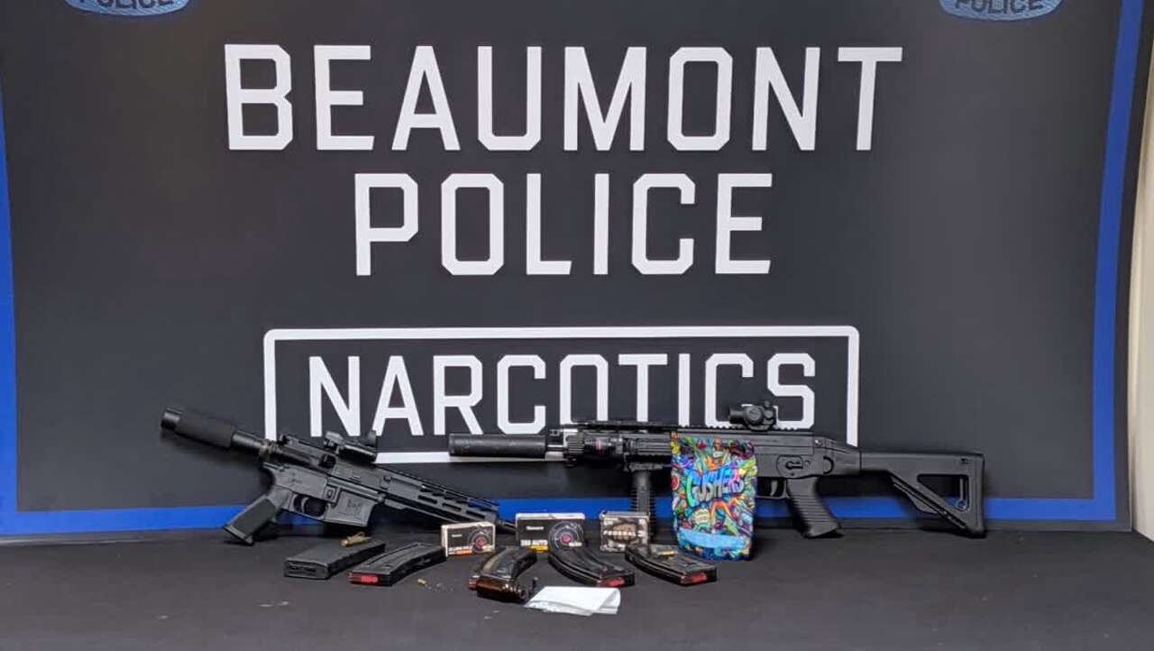Beaumont man arrested after drugs, guns seized during search warrant