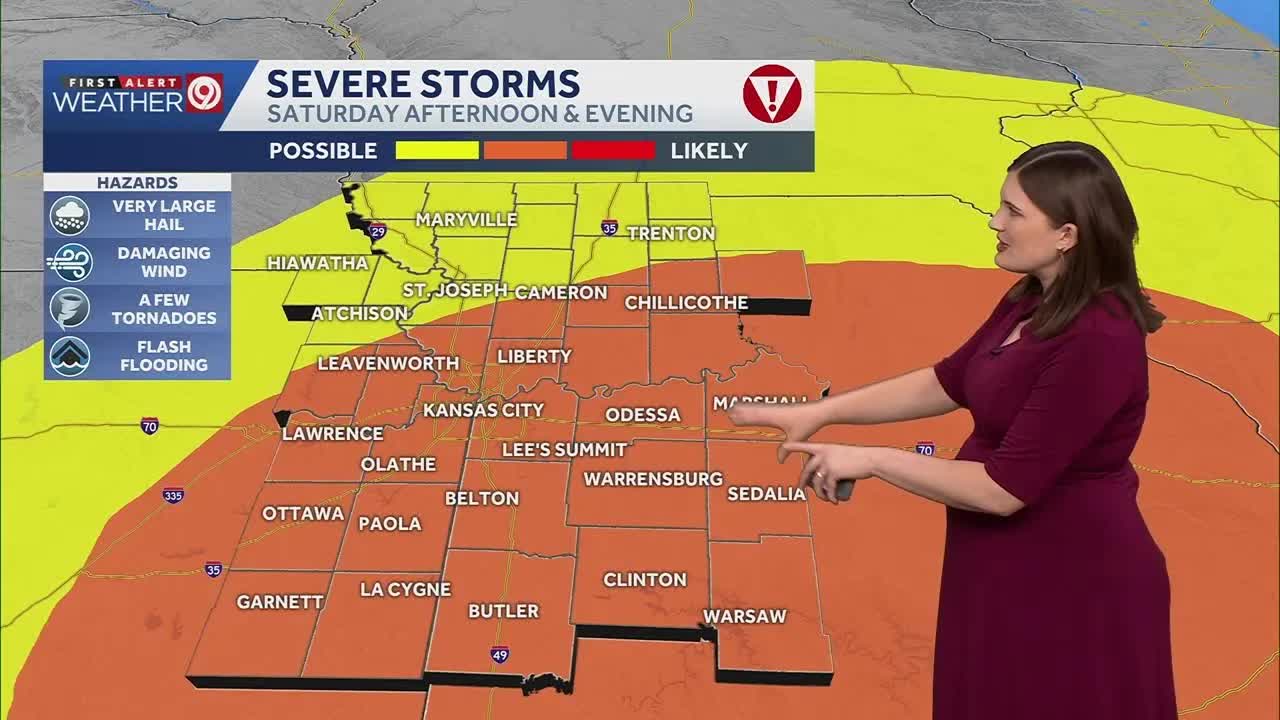 Kansas City weather - Sunny Friday ahead of Saturday storms