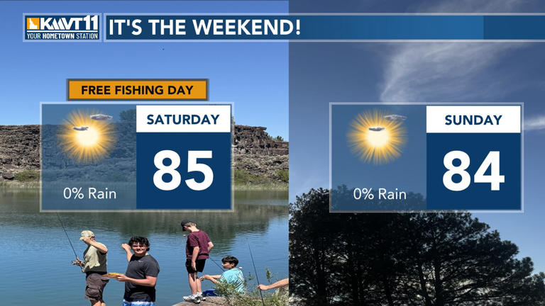 Perfect weekend weather for free fishing day