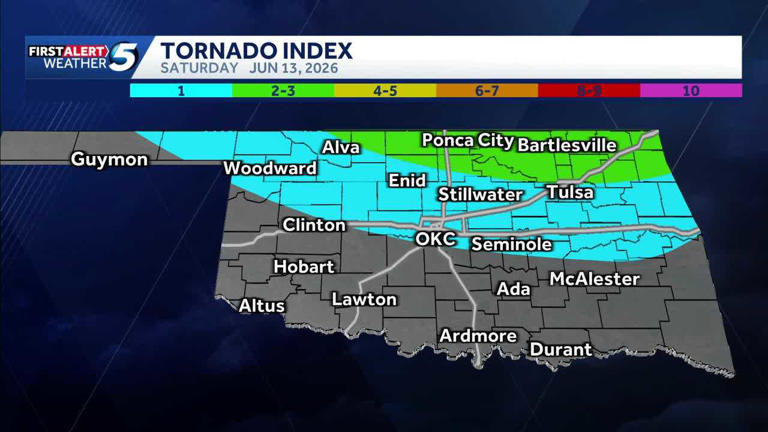 Timeline: Storms with low tornado risk possible Friday and Saturday