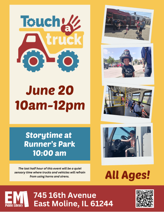 East Moline Library hosting Touch a Truck event
