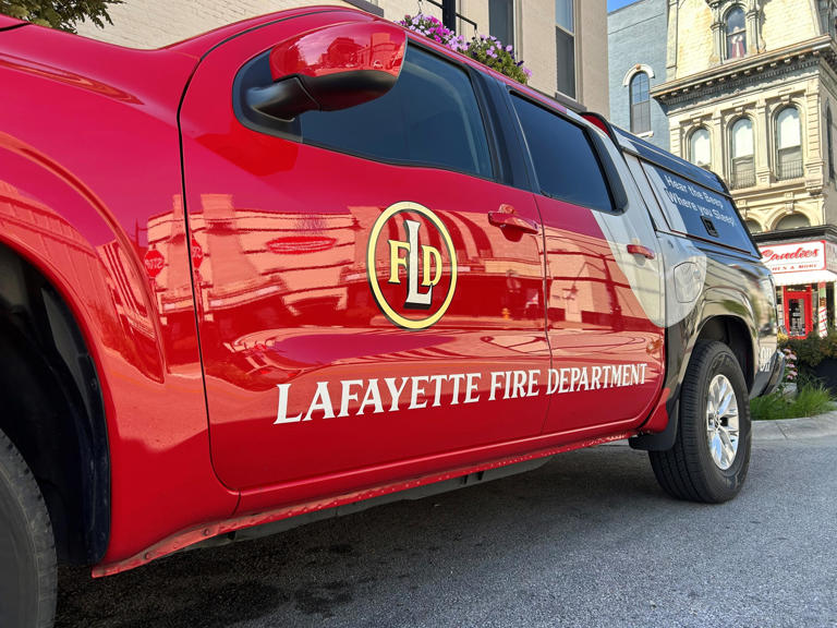 Corrosive hazardous material leaked from semi in Lafayette area
