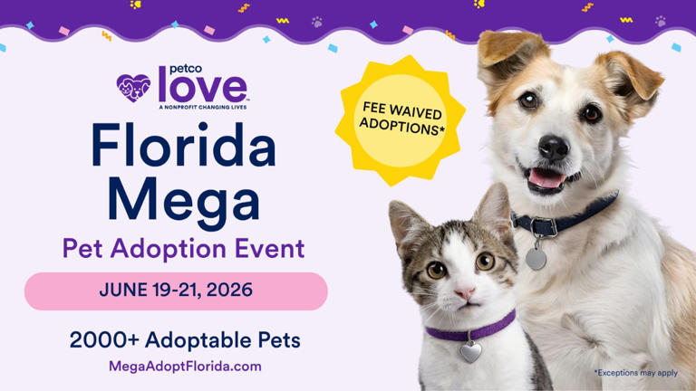 Petco Love Florida mega adoption event aims to save over 2,000 lives