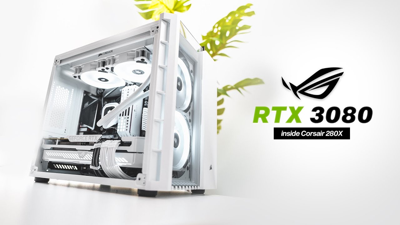 ASUS ROG RTX 3080とCorsair RM850x White ASUS ROG Strix RTX 3080 White OC: i9-9900K dream PC all white