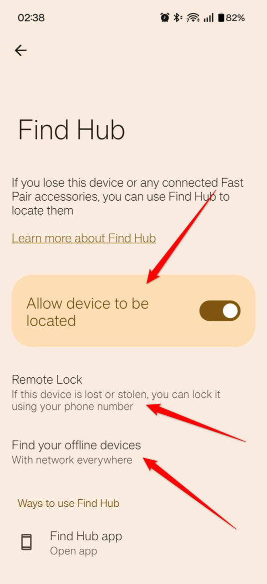 The Find Hub on the OnePlus 15, with 