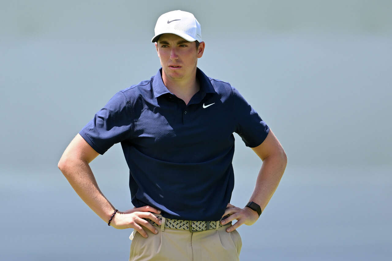 Connecticut's Ben James climbs to the lead in the second round of RBC ...