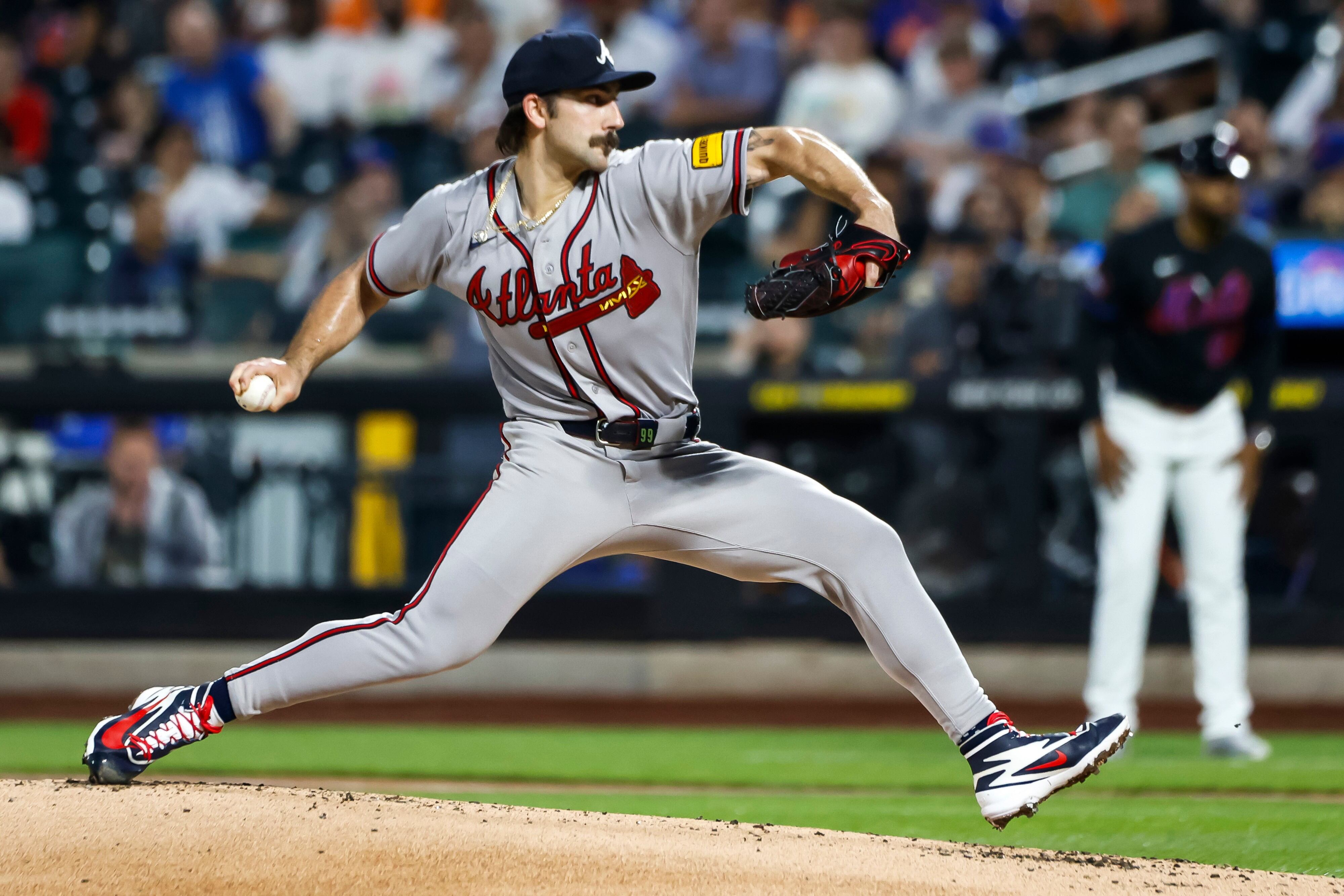 Braves right-hander Spencer Strider leaves start vs. Mets in 4th inning ...