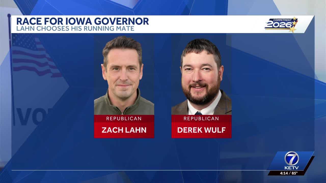 Iowa governor candidate Zach Lahn tabs state representative as running mate