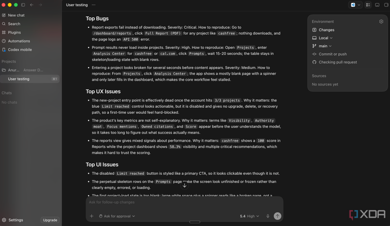 I used Codex to test my SaaS like a real user, and it caught issues I'd ...