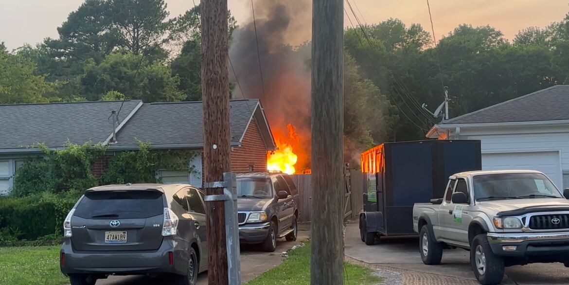 First responders on scene of house fire in North Huntsville