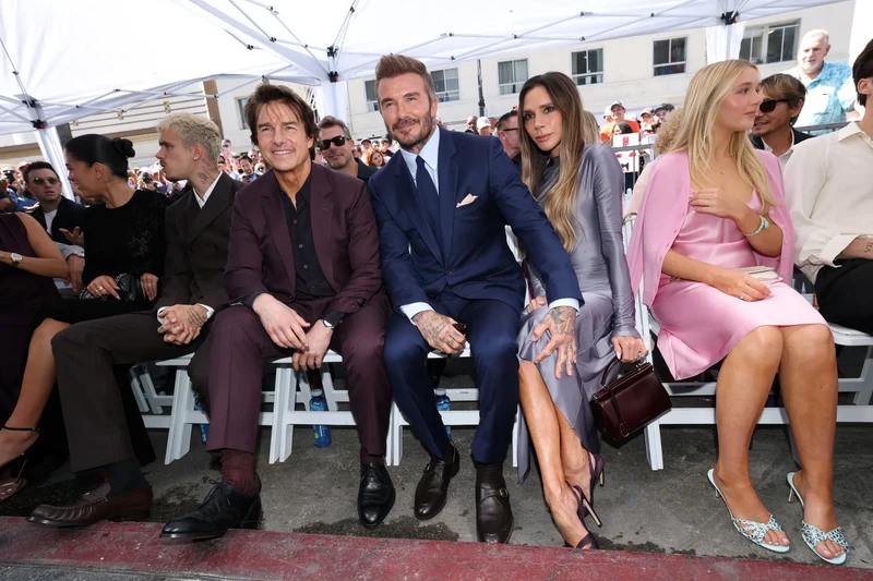 David Beckham trong ngày nhận ngôi sao trên Đại lộ Danh vọng Hollywood