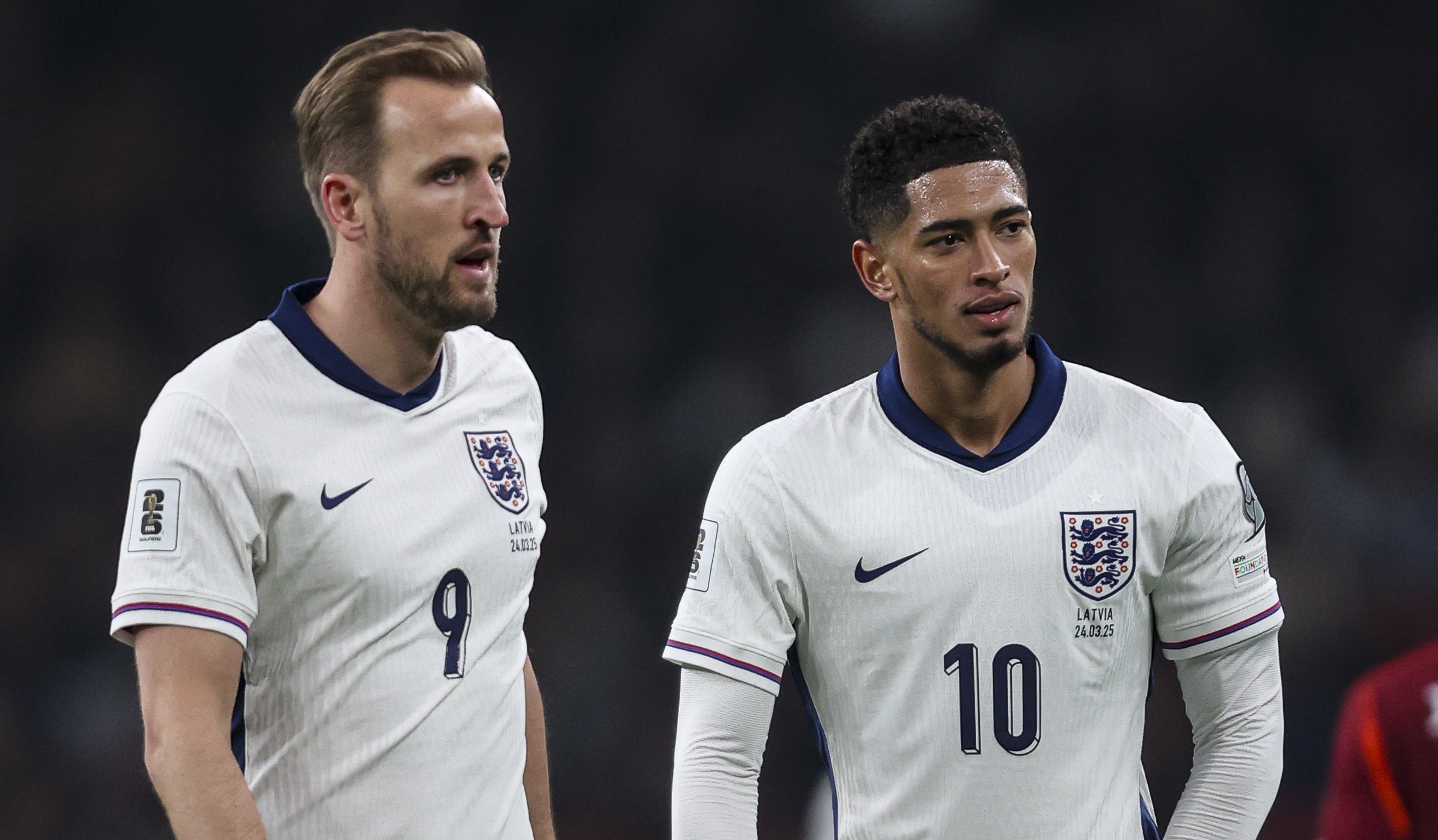 Harry Kane and Jude Bellingham's boots have been robbed just days prior to England's World Cup opener. (Image credit: Getty Images)
