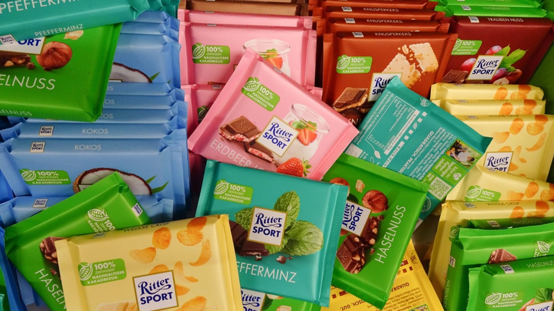 Ritter Sport: Neue Sorten und dünnere Schokoladentafeln ab August