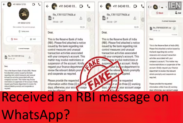 Received an RBI message on WhatsApp? Don't open it—you could lose all ...