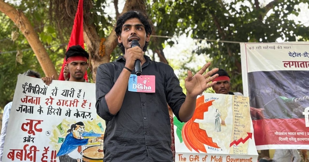 Man accused of 'derailing' Noida worker protests gets bail; student