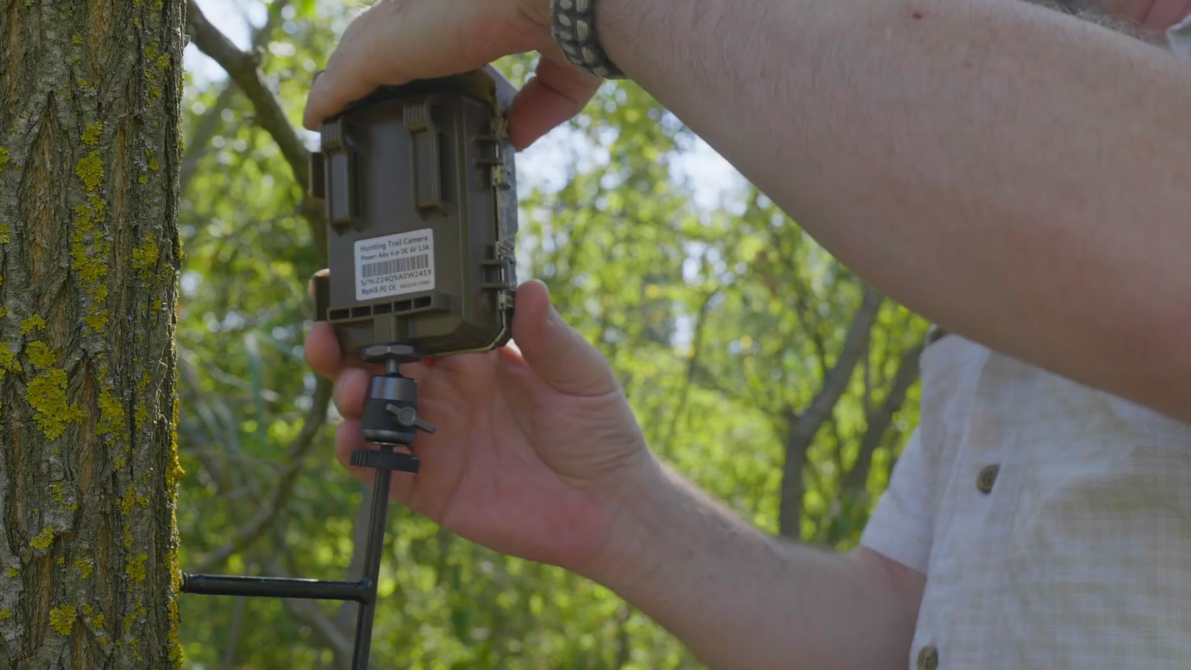 Testing a compact solar powered camera for wildlife tracking