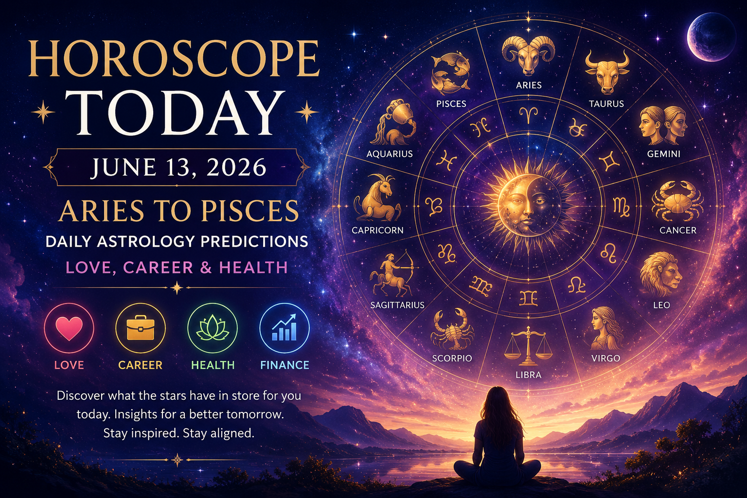 June 13, 2026 Horoscope: Daily Astrology for Love, Career, and Health - health news from The Sunday Guardian Live