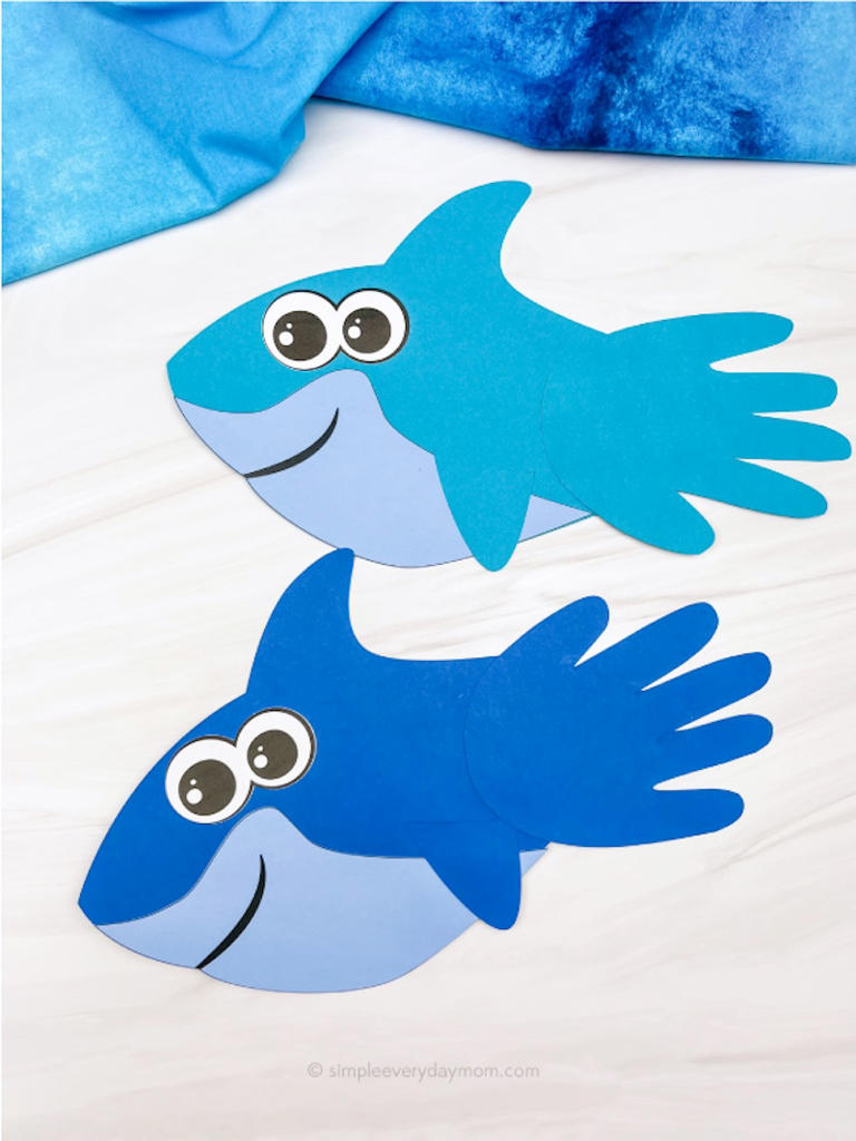 Killer shark crafts for kids to celebrate Shark Week