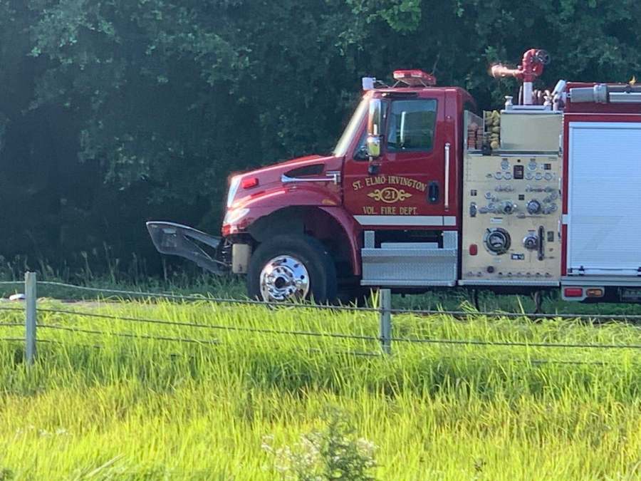 Fire truck involved in Saturday morning multi-vehicle crash on I-10