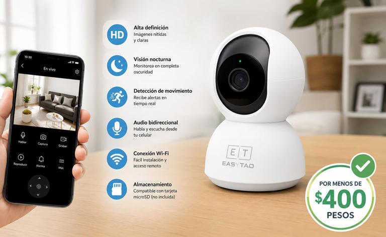 Vigila tu hogar con esta cámara de seguridad por menos de 400 pesos ...