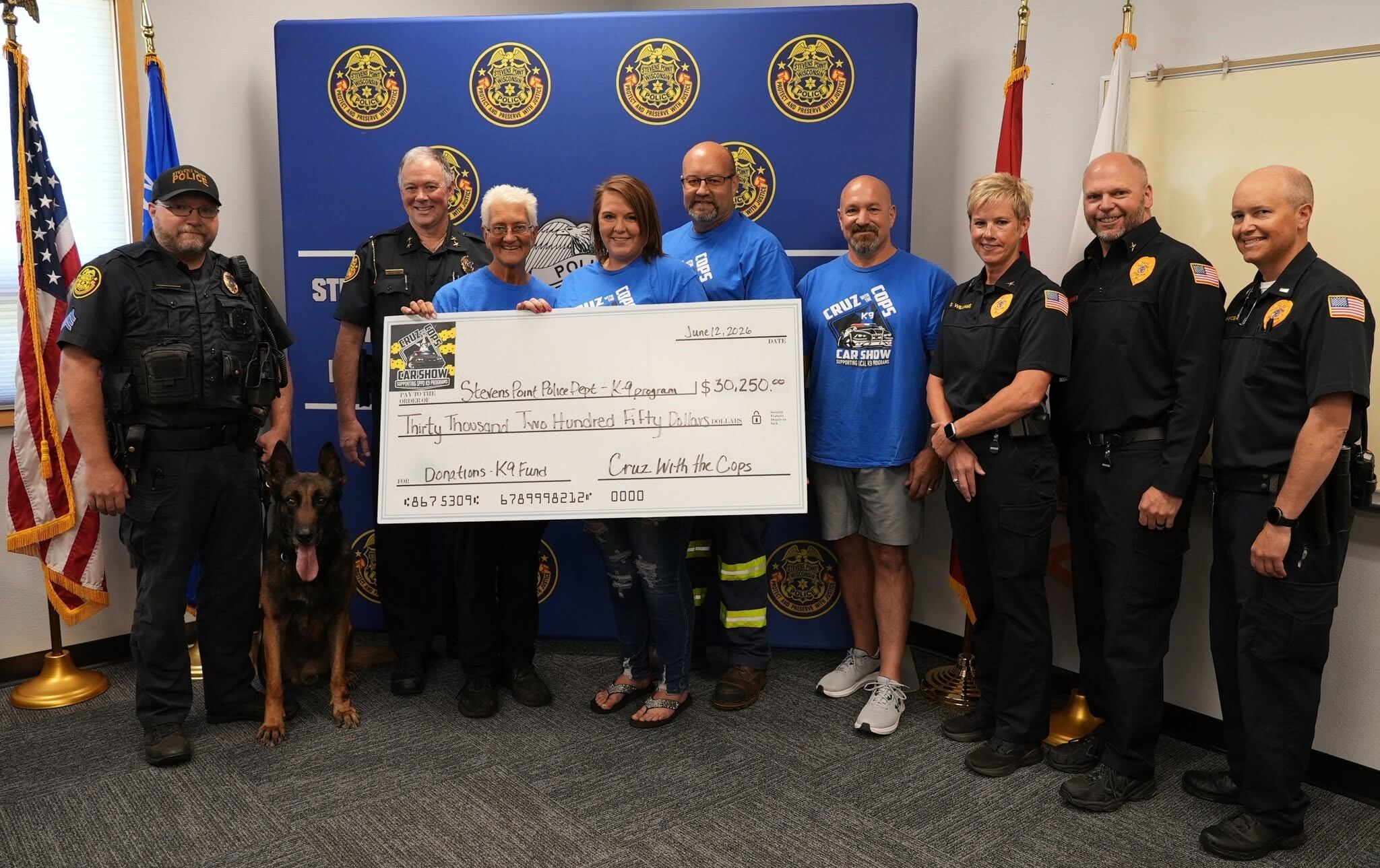 Stevens Point police K9 program receives large community donation