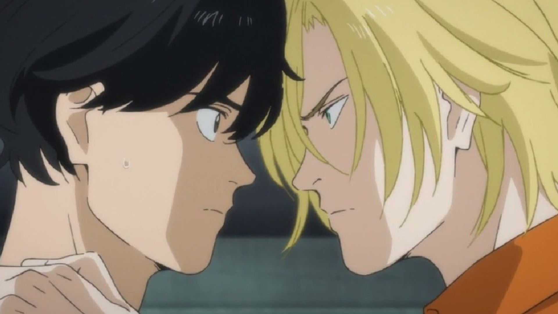 Ash makes a promise to Eiji in Banana Fish.