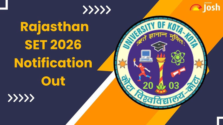 Rajasthan SET 2026 notification out at uok.ac.in; check eligibility ...