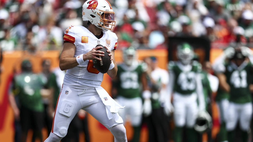 Bucs GM stays guarded on Mayfield's contract future