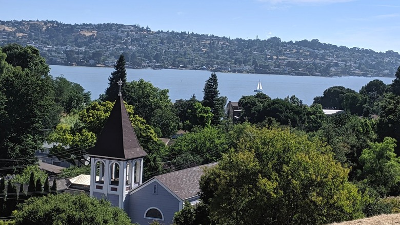 Port Costa and the Carquinez Strait beyond