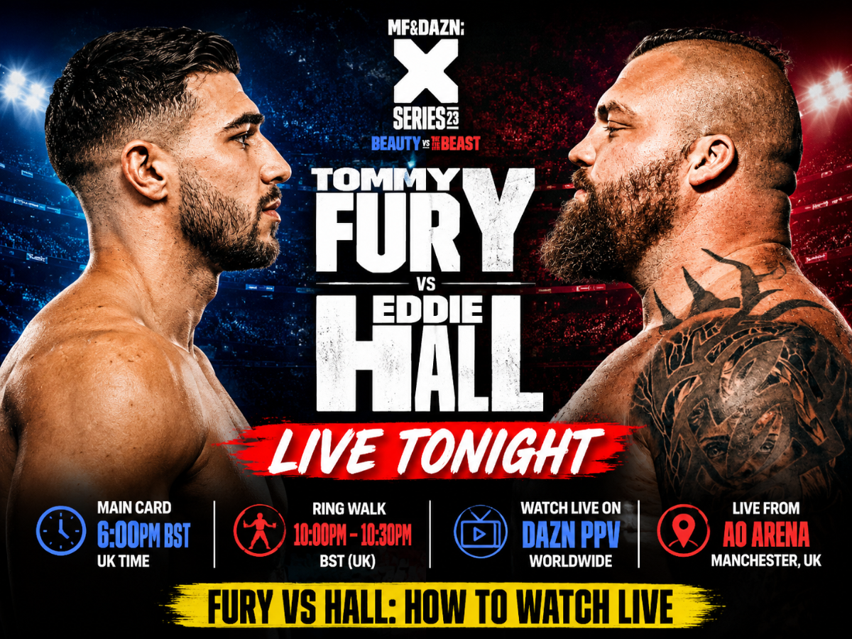Tommy Fury vs Eddie Hall live stream: How to watch in UK, ring walk ...