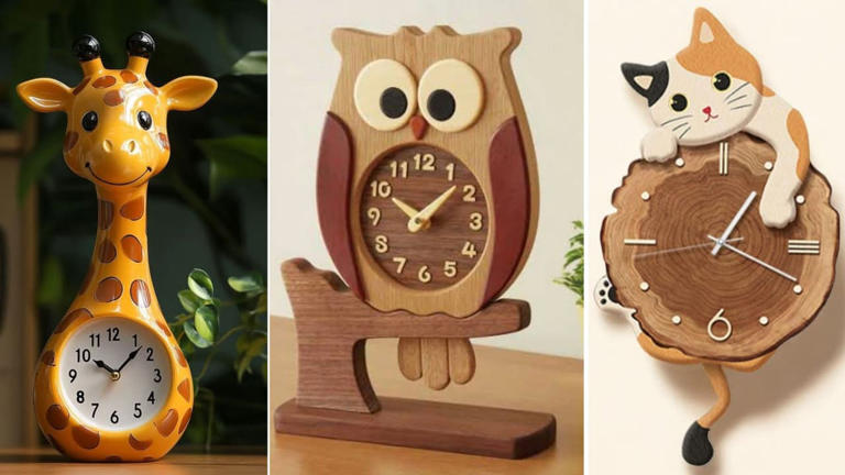 Kids room decor: 8 cute animal clocks under ₹500 to jazz up your child ...