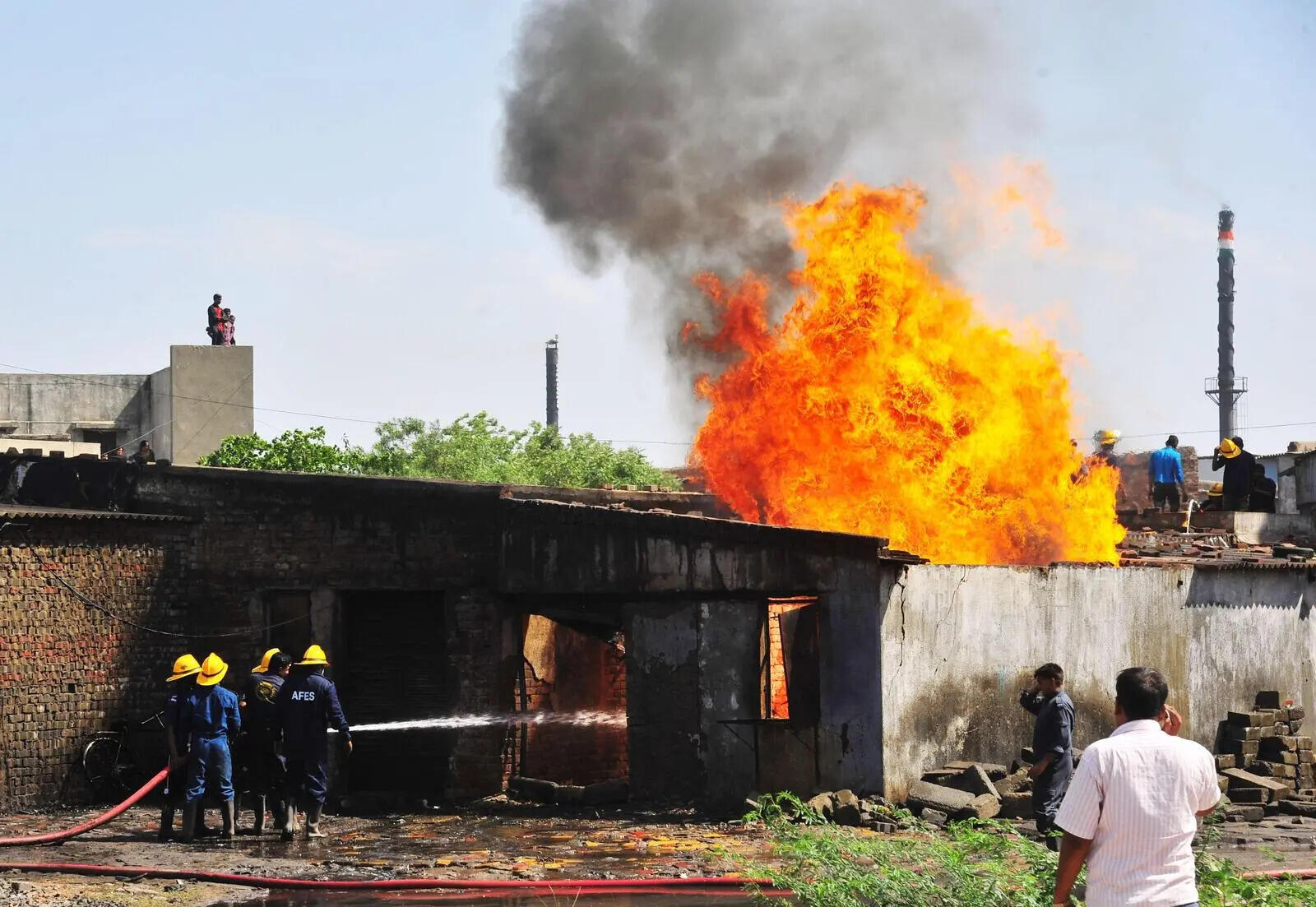 AMC battles GIDC fires, but can't inspect units