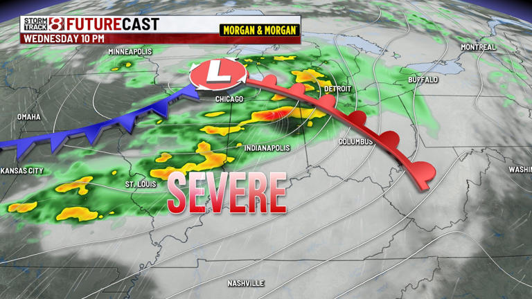 Rain & storm chance through early Sunday PM, bigger storm threat midweek
