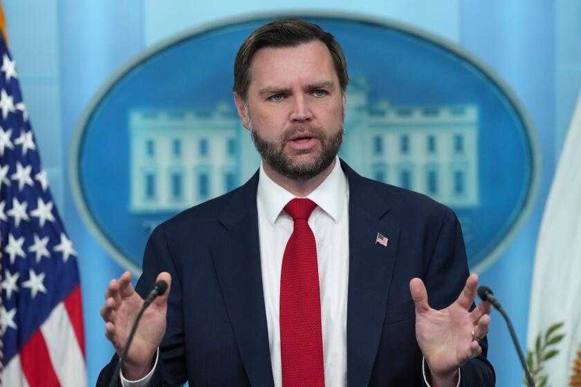 El vicepresidente JD Vance ofrece una conferencia de prensa en la Casa Blanca, el 18 de junio de 2026, en Washington. ((Jacquelyn Martin / Ap Photo/jacquelyn Martin))