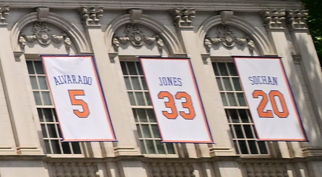 Here's how City Hall mixed up Patrick Ewing's retired number during ...