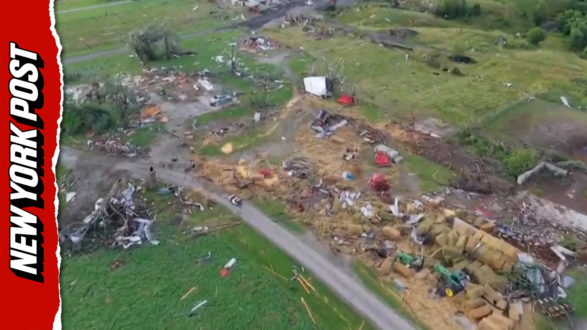 Tornado leaves path of destruction across Illinois county