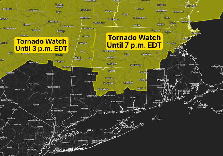 Tornado watch issued for parts of northern CT as severe storms could ...