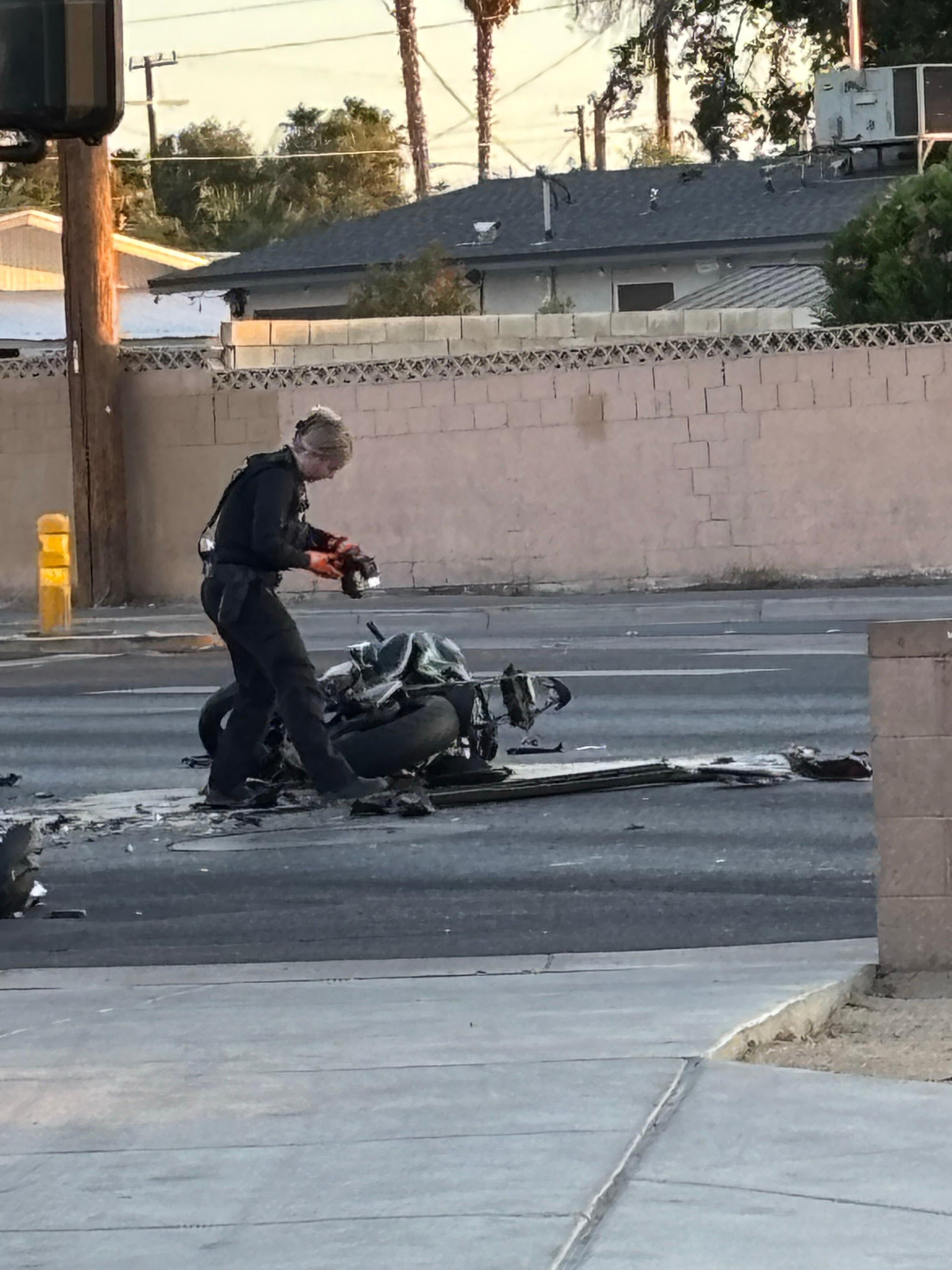 Rider of stolen motorcycle dies after crash in east Las Vegas, police say