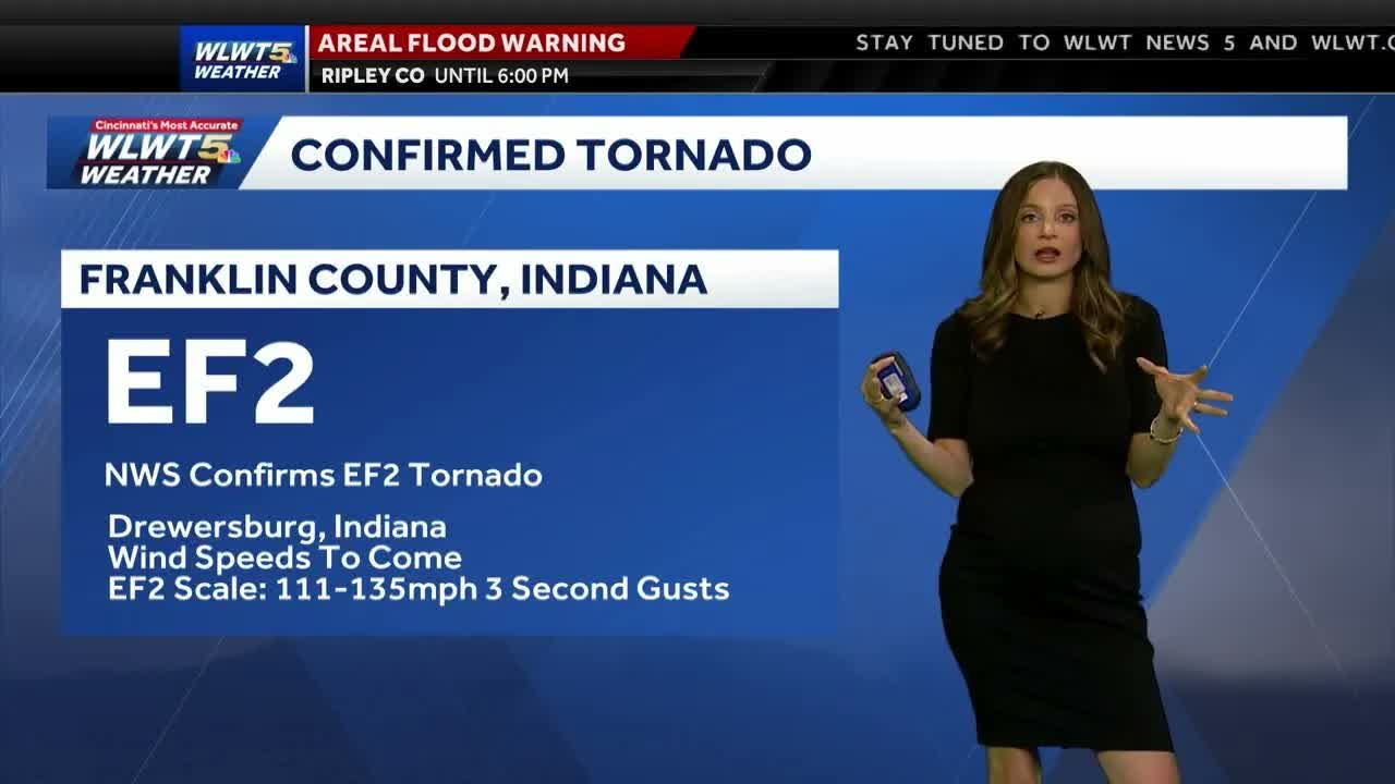 EF2 tornado confirmed in southeast Indiana during severe storms