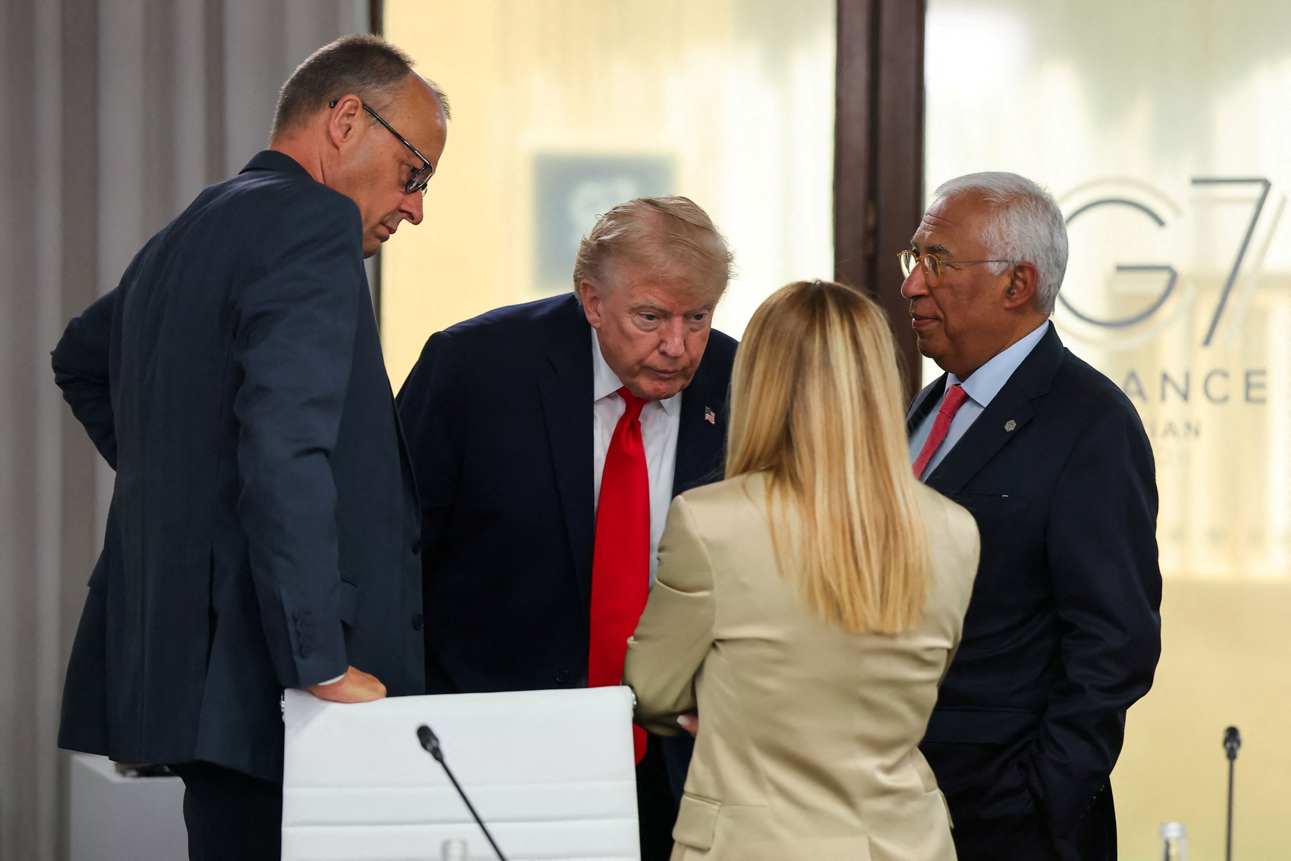 Trump said Italy's prime minister 'begged' for a photo. She says that's ...
