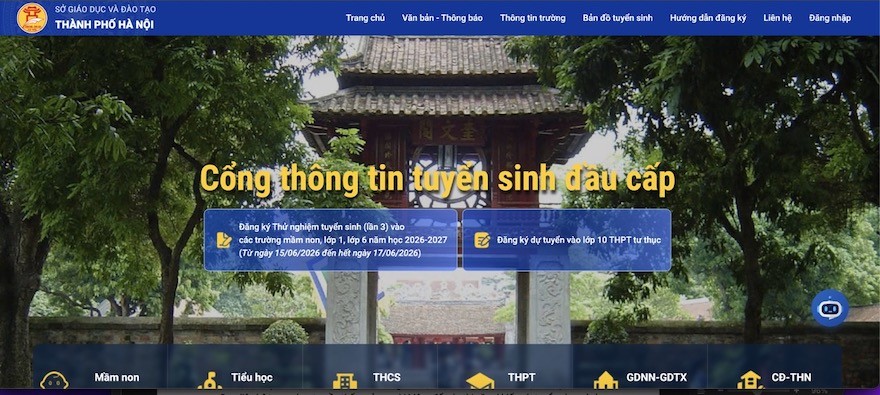 Cách tra cứu điểm thi lớp 10 tại Hà Nội